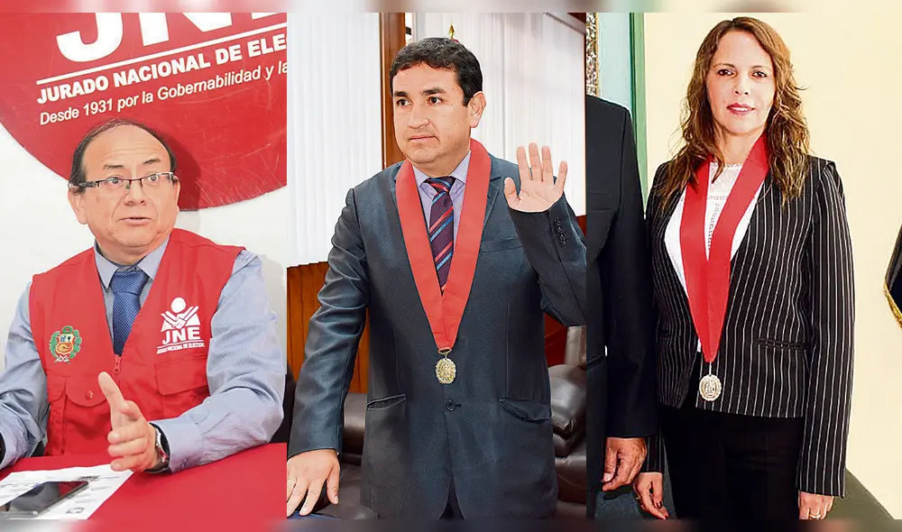 Elegidos. Elvira Rentería juró como presidenta del JEE de Piura. José Rodríguez y Henry Vera lo hicieron en Chiclayo y Cajamarca.