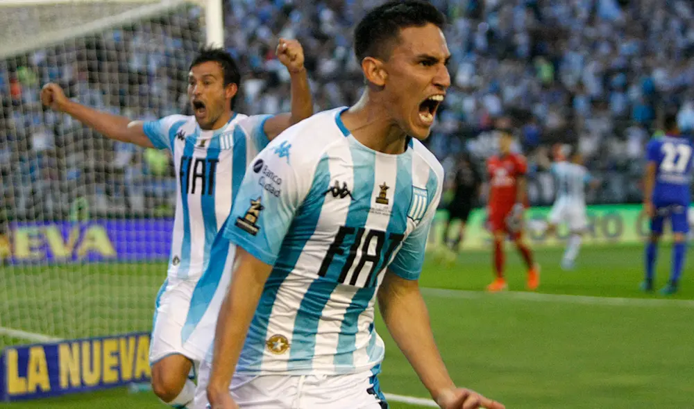 Rojas marcó el doblete que coronó campeón a Racing. (Créditos: Twitter)