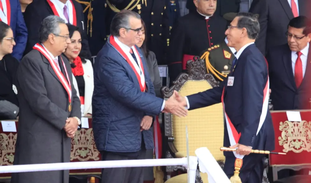 Pedro Olaechea tras Parada Militar.