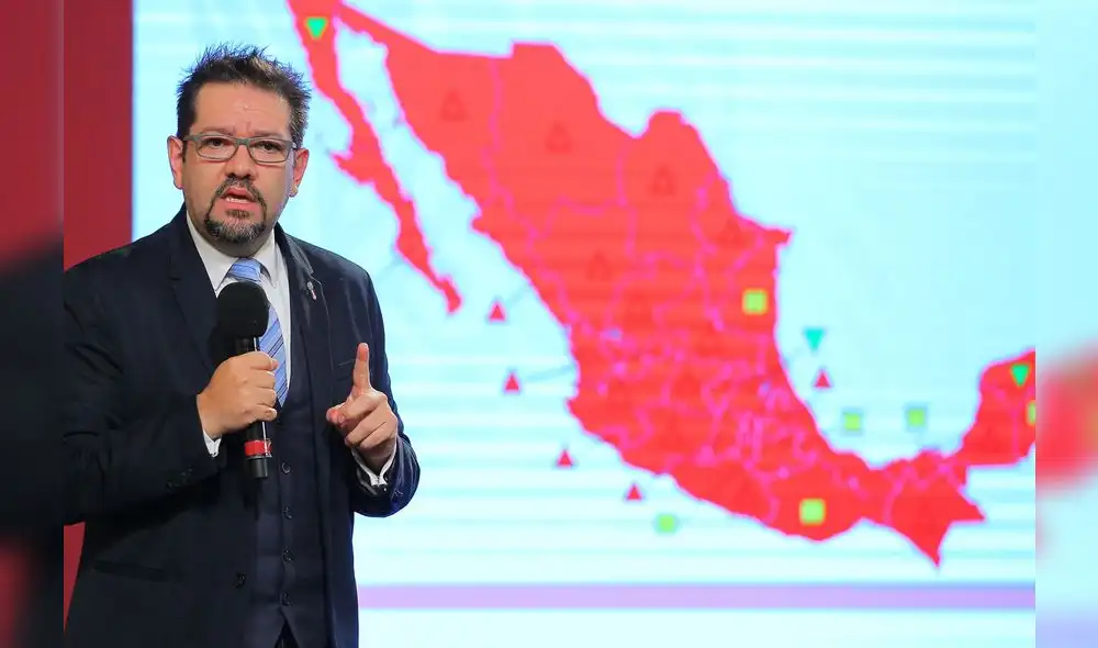 Ricardo Cortés Alcalá, director de Promoción de la Salud, informó que México inició la 'nueva normalidad' en junio con el color rojo en todo el territorio. (Foto: Isaías Hernández / Notimex)