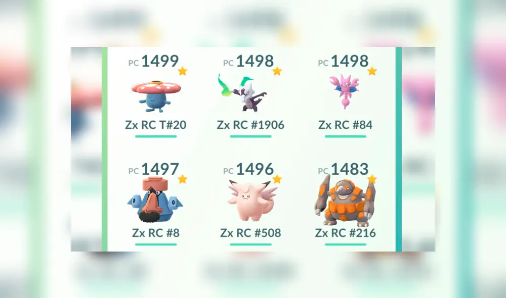 Equipo de pokémon con el que Escombraura logró campeonar en el torneo de Pokémon GO.