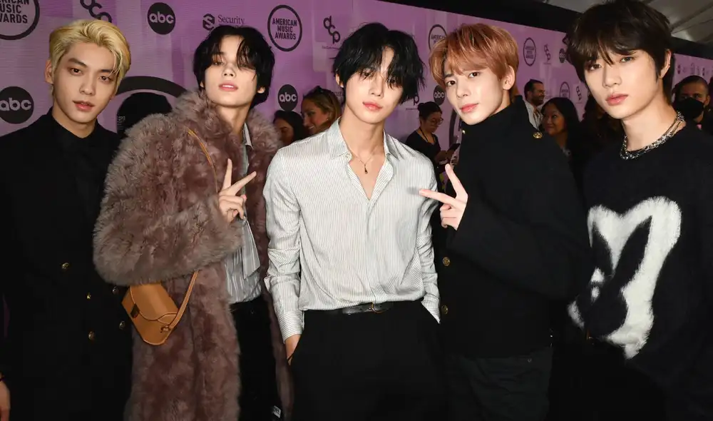 Soobin, Hueningkai, Yeonjun, Taehyun y Beomgyu en los AMAs 2022. Foto: AMAs/ABC