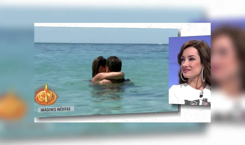 Adara presenció las imágenes del beso entre Hugo e Ivana. (Foto: Cuatro)