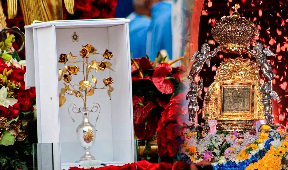 La virgen de Chiquinquirá es una de las advocaciones marianas de larga historia en Venezuela. Foto: Jazmin Ceras/ composición LR