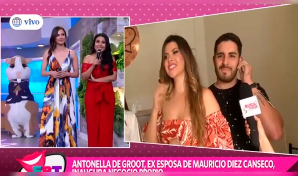 Antonella De Groot, expareja de Mauricio Diez Canseco, presentó a su nuevo novio en "En boca de todos"