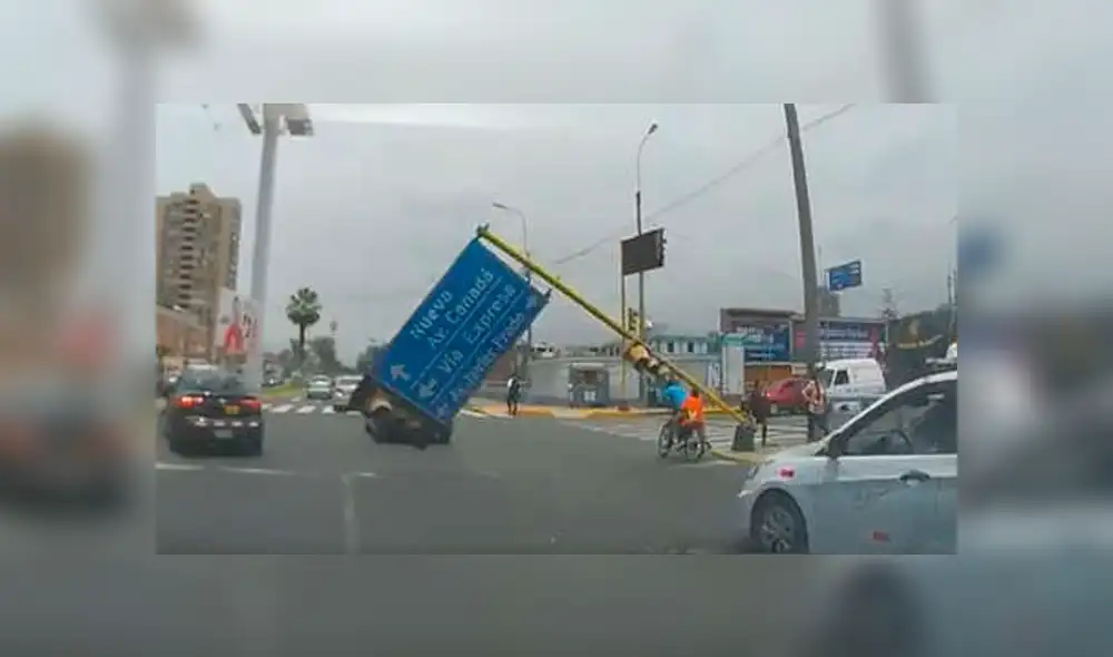 Accidente en San Borja dejó lesionado a un niño. Foto: Captura de video