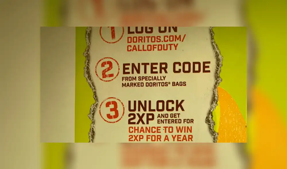 Este es el empaque de Doritos que menciona una promoción con Call of Duty Black Ops Cold War. Foto: TheGamingRevolution Este es el empaque de Doritos que menciona una promoción con Call of Duty Black Ops Cold War. Foto: TheGamingRevolution