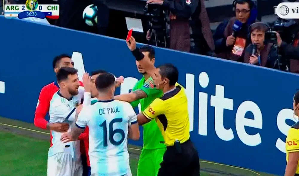 Expulsión Messi Expulsión Messi