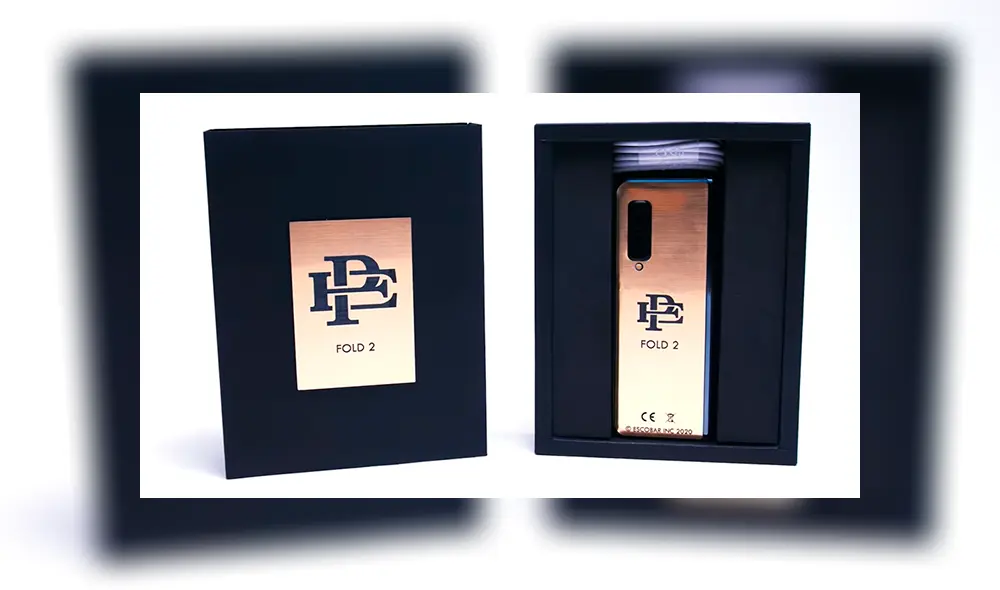 Así luce el Escobar Fold 2, el nuevo teléfono plegable lanzado por el hermano de Pablo Escobar.