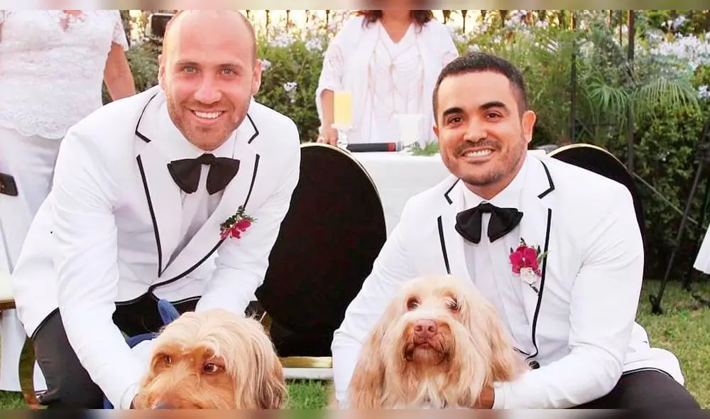 Yirko Sivirich se casó con su novio en ceremonia íntima. Foto: Instagram