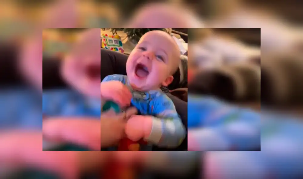 Video es viral en Facebook. Madre de gemelos se percató de la singular expresión de uno de los bebés mientras ella jugaba con el otro, y no dudó en grabarla