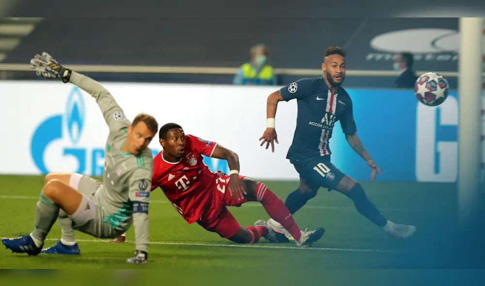 Neymar tuvo una clara ocasión para abrir el marcador, pero Manuel Neuer se lo impidió. Foto: EFE. Neymar tuvo una clara ocasión para abrir el marcador, pero Manuel Neuer se lo impidió. Foto: EFE.