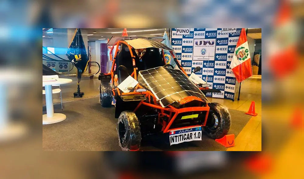 Estudiantes universitarios de Juliaca crean un auto solar