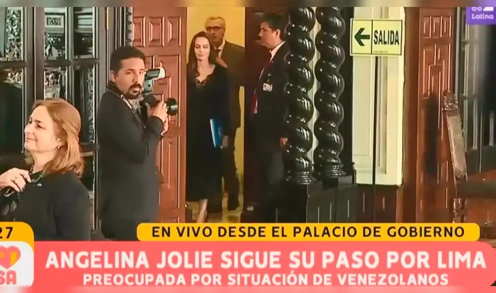 Angelina Jolie cautivó en Palacio, pero es víctima de desafortunado comentario en Latina