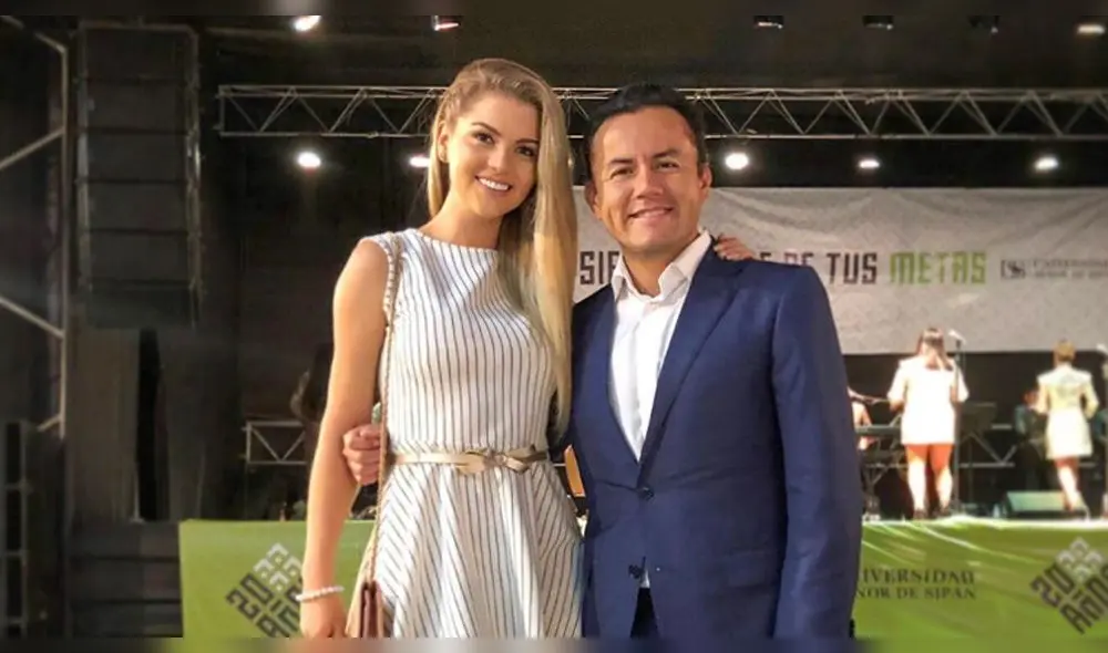 Richard Acuña y Brunella Horna se lucen  más enamorados