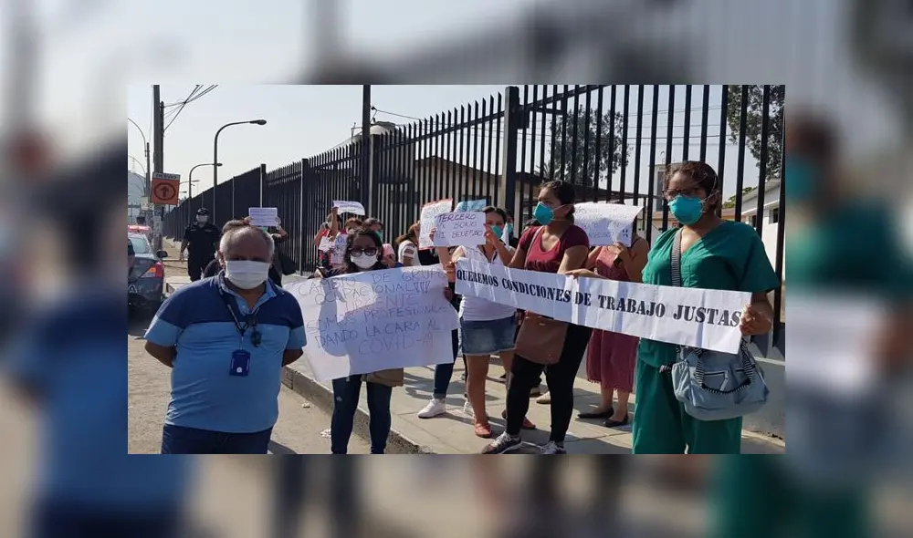 Denuncian que hay tres trabajadores del hospital Hipólito Unanue con coronavirus [VIDEO]