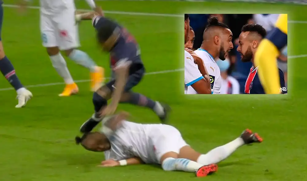 Neymar y Dimitri Payer fueron amonestados con tarjeta amarilla luego de la discusión. Foto: Ligue 1