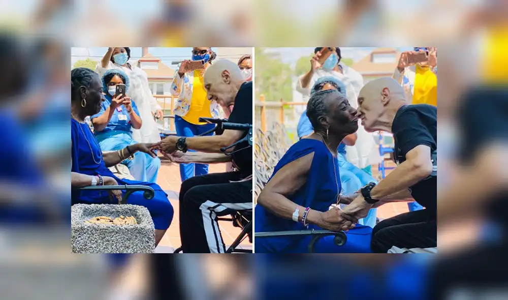 El anciano decidió sorprender a su novia con una propuesta de matrimonio y ella le dio el sí. Foto: Instagram Amber Court Assisted Living El anciano decidió sorprender a su novia con una propuesta de matrimonio y ella le dio el sí. Foto: Instagram Amber Court Assisted Living