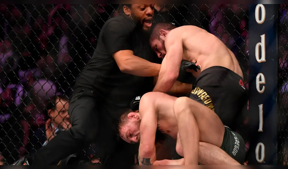McGregor vs Khabib: Las impactantes imágenes que dejó la pelea de la UFC
