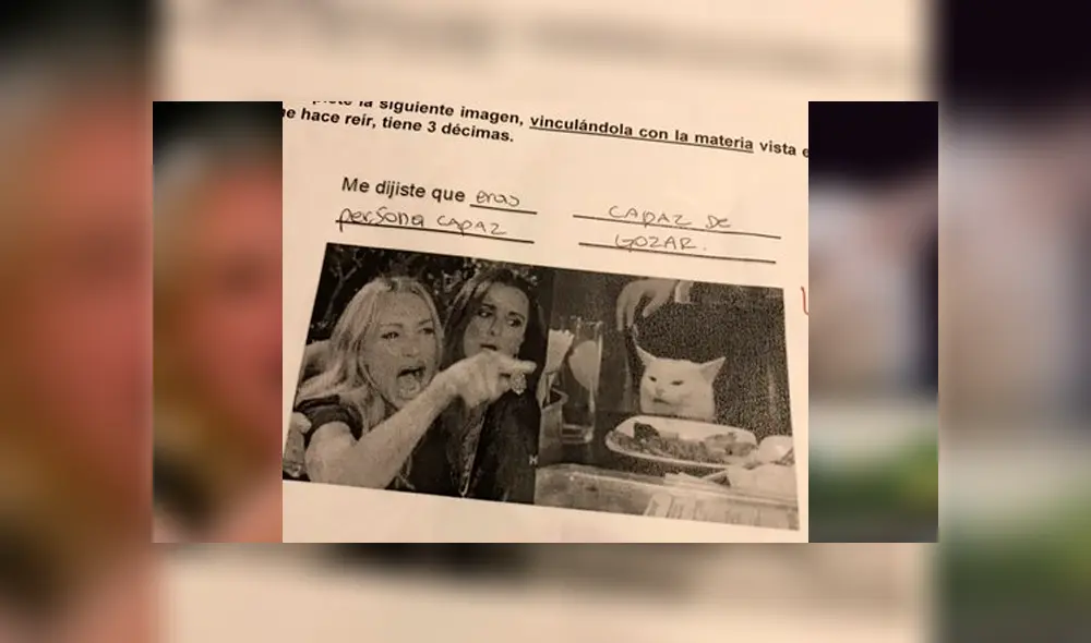 Vía Facebook. El docente aprovechó la popularidad del meme para ayudar a sus alumnos con el puntaje en uno de sus exámenes Vía Facebook. El docente aprovechó la popularidad del meme para ayudar a sus alumnos con el puntaje en uno de sus exámenes