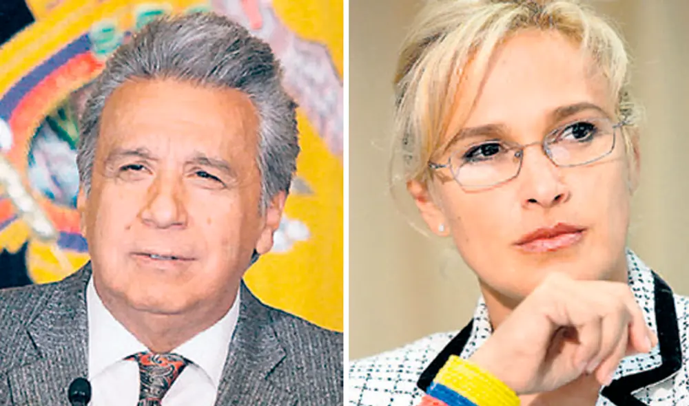Posiciones. Lenín Moreno y la alcaldesa Cynthia Viteri. Posiciones. Lenín Moreno y la alcaldesa Cynthia Viteri.