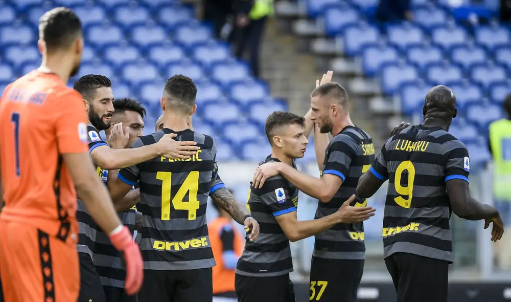 Lautaro Martínez abrió el marcador para el Inter. Foto: AFP