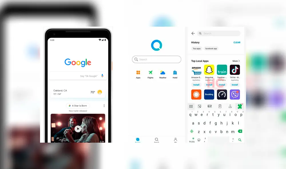 y Petal Search para Google.
