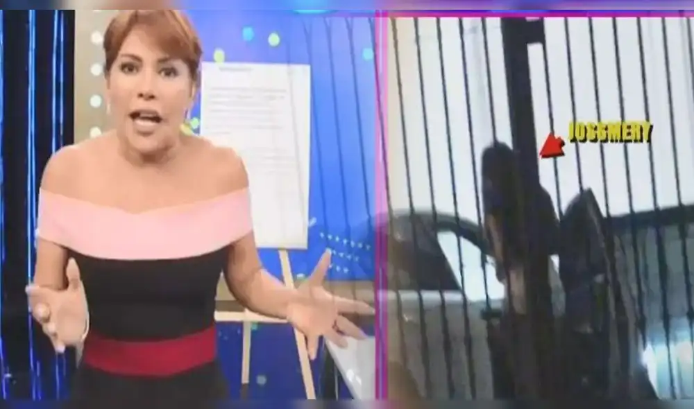 "Donde se ha visto demandar por un ampay, no hemos entrado a la habitación ni a la ducha", expresó la conductora. (Foto: Captura) "Donde se ha visto demandar por un ampay, no hemos entrado a la habitación ni a la ducha", expresó la conductora. (Foto: Captura)