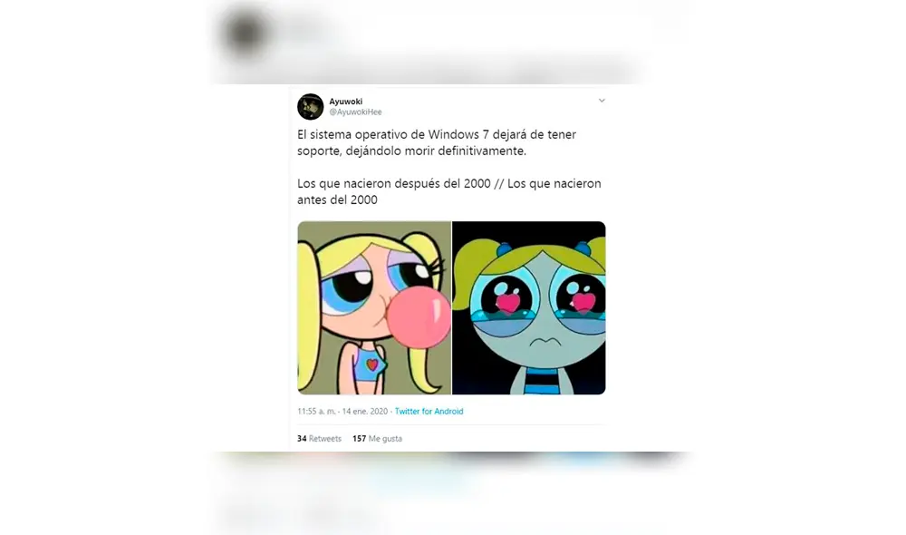 Windows 7 llegó a su fin y los usuarios le crearon divertidos memes.