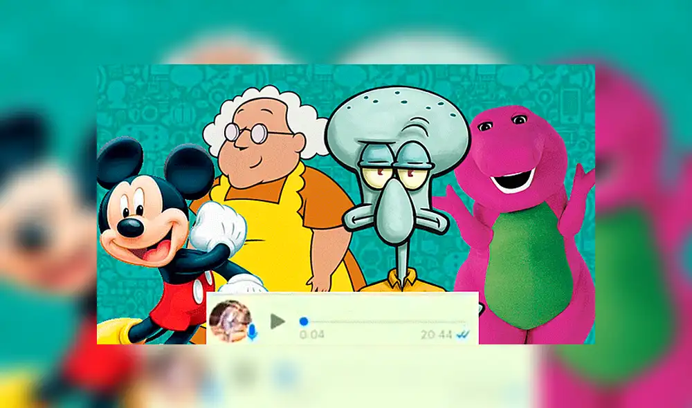 WhatsApp: mediante audios las caricaturas animadas de televisión sorprenden al pedir cigarros [VIDEO] 