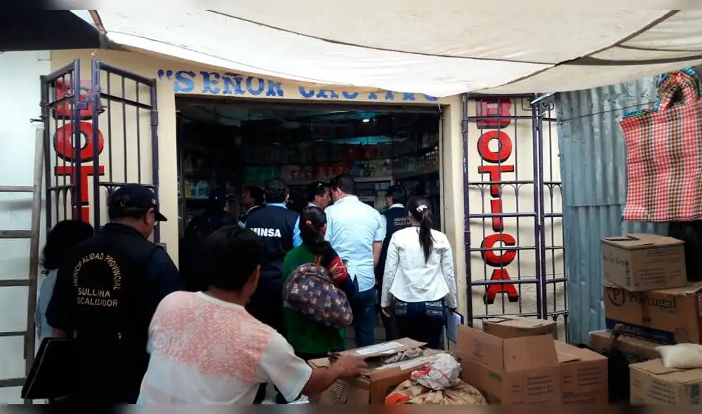 Encuentran medicamentos vencidos y de contrabando en botica de Sullana