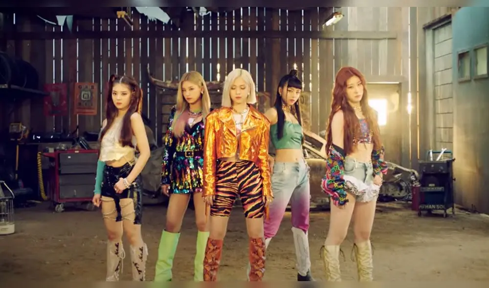 Desliza para ver más fotos del MV "Not shy" de ITZY. Créditos: JYP Entertainment