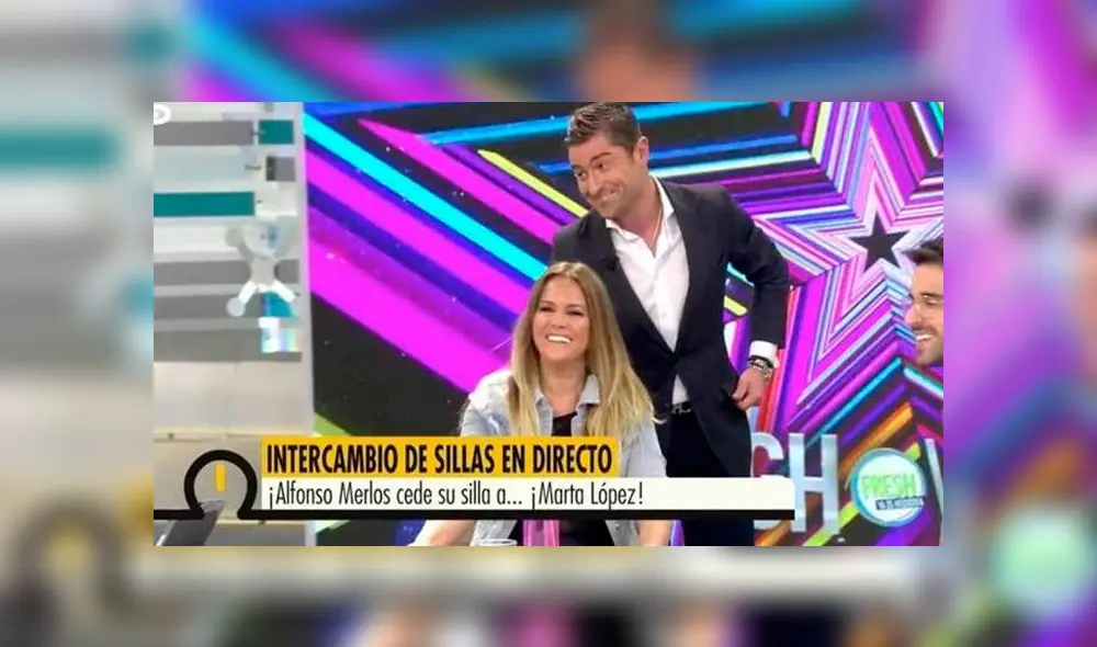 Marta López y Alfonso Merlos son colaboradores del programa de Telecinco, Ya es mediodía. (Foto: Telecinco)