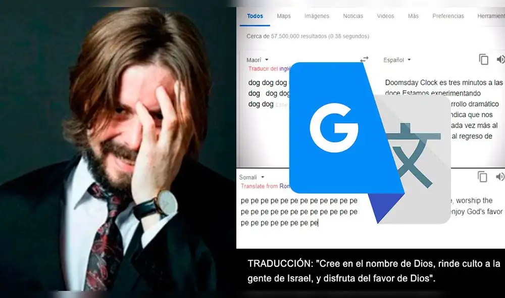 Youtuber revela mensajes encriptados sobre el 'fin del mundo' alojados en Google Translate Youtuber revela mensajes encriptados sobre el 'fin del mundo' alojados en Google Translate