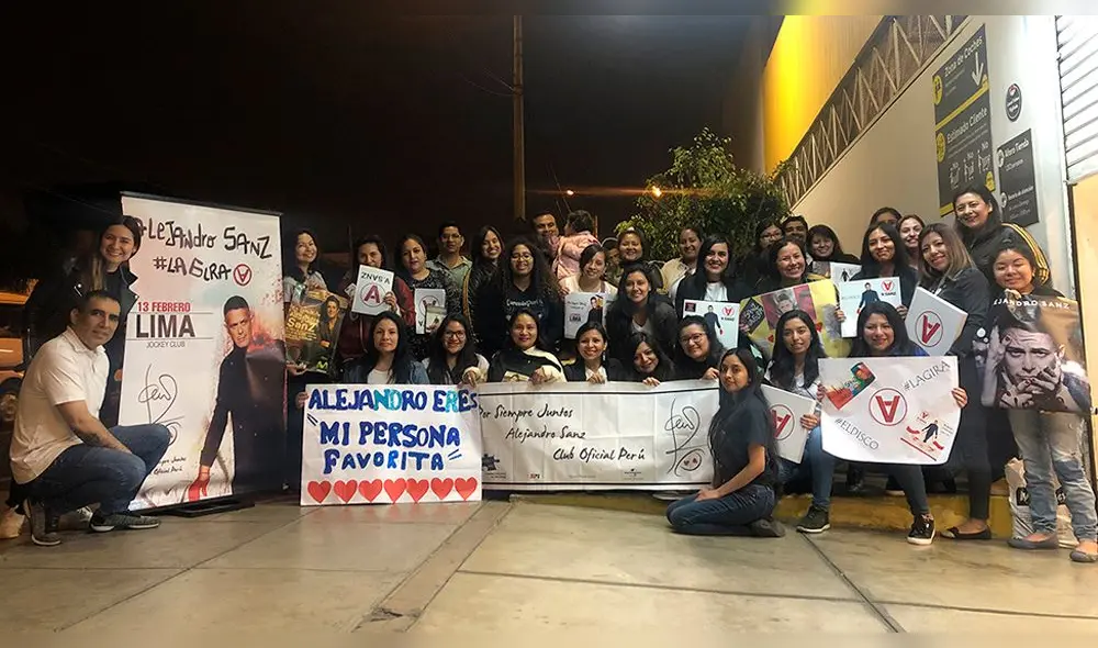 Fans de Alejandro Sanz en Lima