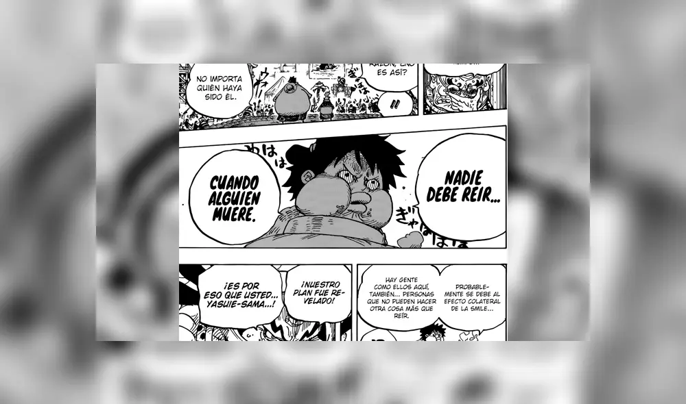 One Piece manga 943: ¡Revelan el secreto de las "Smile"! Zoro y Sanji se encuentran One Piece manga 943: ¡Revelan el secreto de las "Smile"! Zoro y Sanji se encuentran