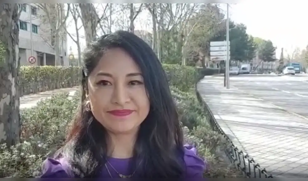 Reportera de EFE sobre situación de coronavirus en España. Foto: Captura.