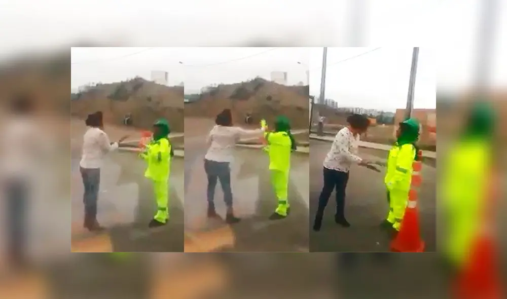 Graban a conductora insultando y agrediendo a trabajadora vigía en Arequipa [VIDEOS]