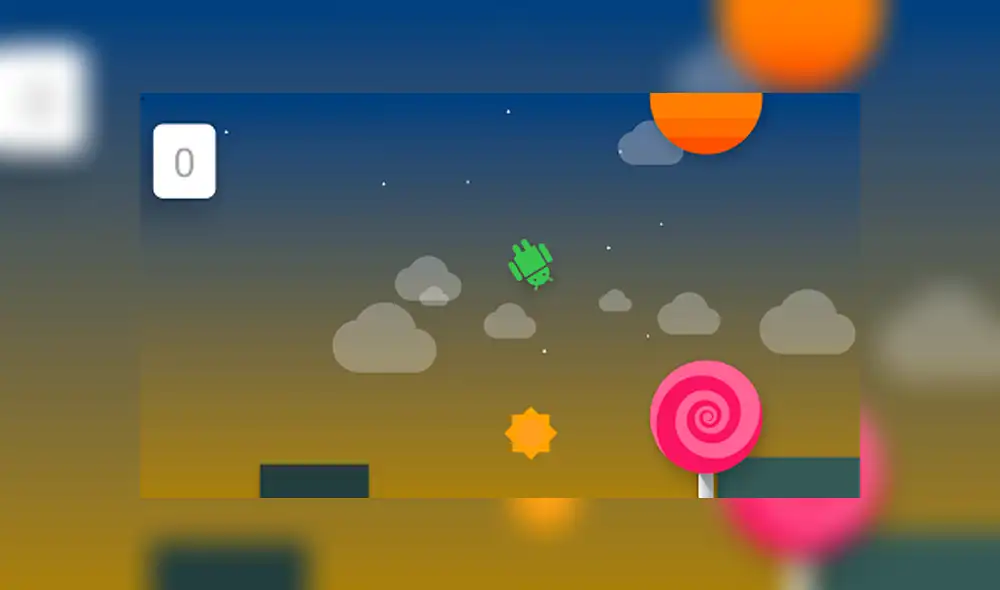 Juego de Android Lollipop. Foto: Captura / YouTube.