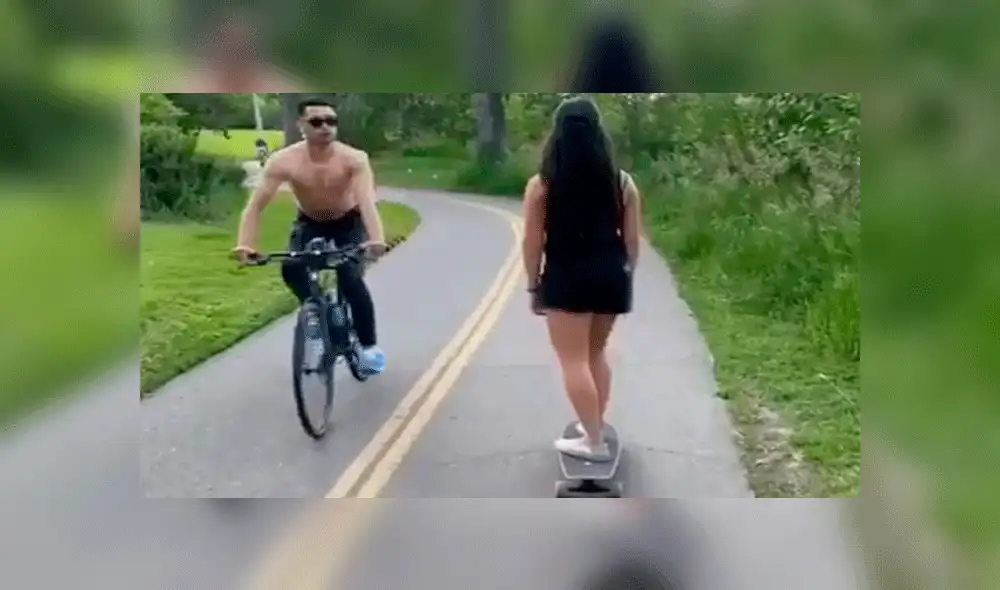 El sujeto lanzó un escupitajo y un insulto racista sin razón aparente. Foto: captura Instagram.