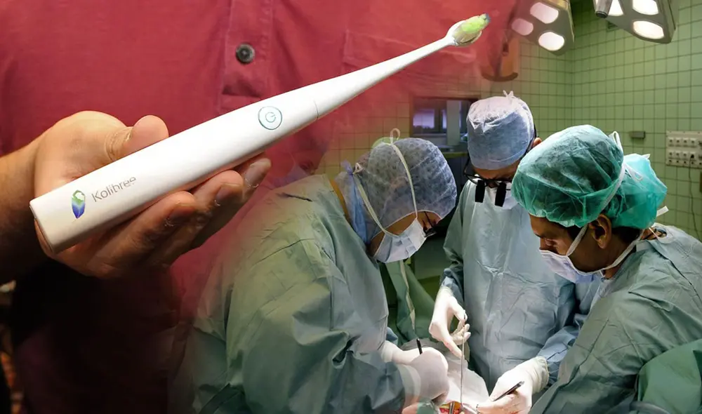 Los médicos quedaron sorprendidos cuando hallaron el dispositivo dental a través de rayos X. Foto: AFP/EFE