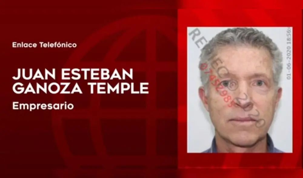 Habló el empresario Juan Esteban Ganoza Temple. Foto: Captura.