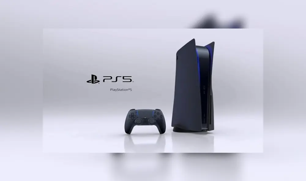Así podría lucir la PS5 en color negro. Foto: Twitter.
