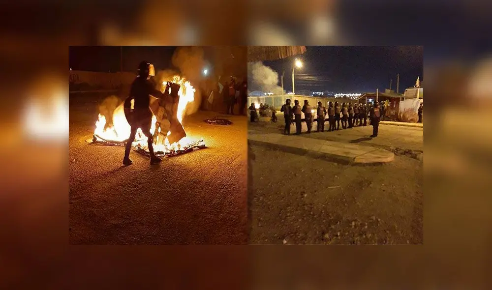 Protestas por Tía María en Mollendo Protestas por Tía María en Mollendo