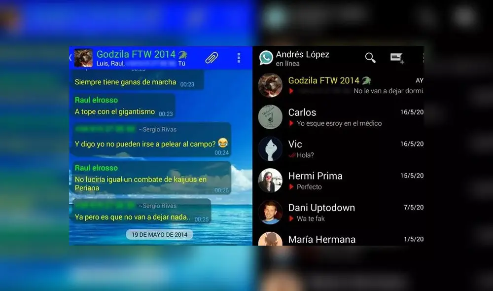 WhastApp Plus le ofrece a los usuarios personalizar la plataforma con diferentes colores y tipos de letra.