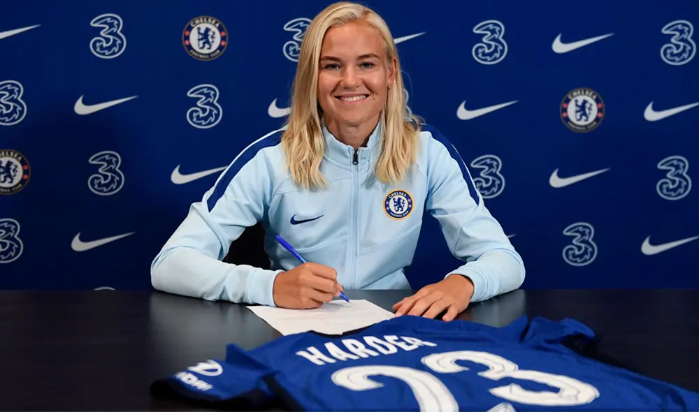 Chelsea anuncia el fichaje de Pernille Harder del Wolfsburgo. Foto: Chelsea
