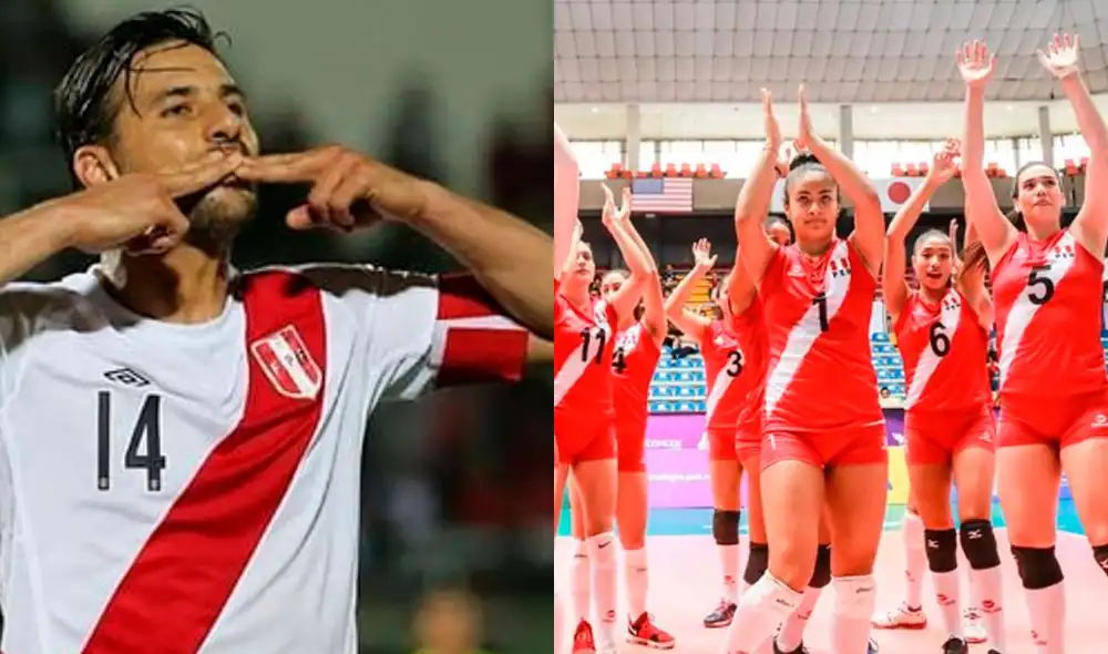 Claudio Pizarro felicitó a la selección peruana de voleibol