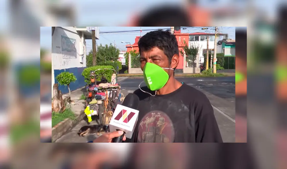 Desliza las imágenes para conocer la emotiva historia de un hombre al ayudar a indefensos animales. Fotocaptura: Puebla Noticias.