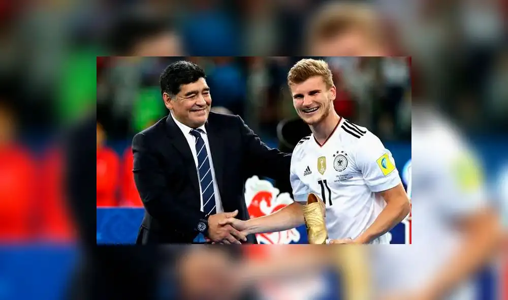 Maradona y su reacción durante el saludo tras la final de la Copa Confederaciones [VIDEO]