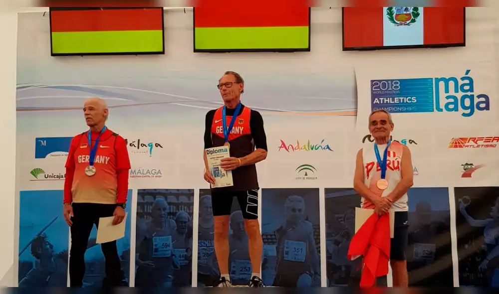 Veterano deportista nacional logró medalla de bronce en Atletismo [FOTO]